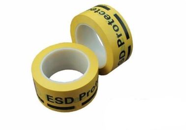 Nastro giallo adesivo acrilico del pavimento del vinile per contrassegnare le zone protette di ESD