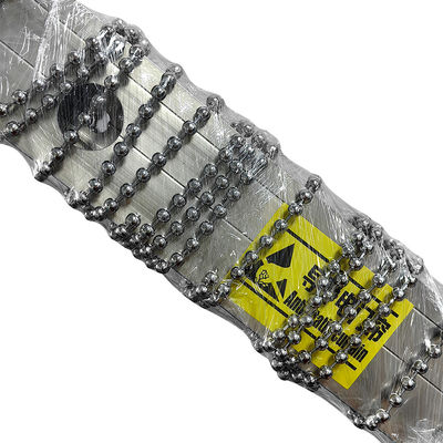 Spaziatura di 8cm Cortina di porta conduttiva Larghezza 2m * altezza 1m Diametro 6mm Cortina di perline di acciaio inossidabile conduttiva statica