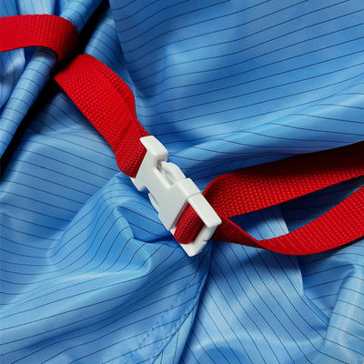 Cleanroom Blu Anti-statico Scarpa da lavoro 5mm Stripe ESD Stoffa Stivali lunghi