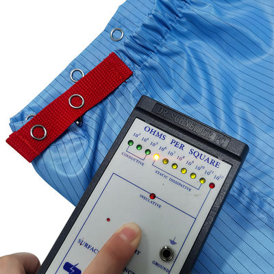 Cleanroom Blu Anti-statico Scarpa da lavoro 5mm Stripe ESD Stoffa Stivali lunghi