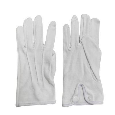 Logo personalizzato 100% cotone Gioielli Premium Banda di marcia Guanti da lavoro di cotone bianco Guanti cerimoniali