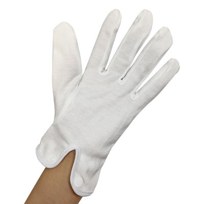 Logo personalizzato 100% cotone Gioielli Premium Banda di marcia Guanti da lavoro di cotone bianco Guanti cerimoniali