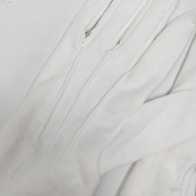 Logo personalizzato 100% cotone Gioielli Premium Banda di marcia Guanti da lavoro di cotone bianco Guanti cerimoniali