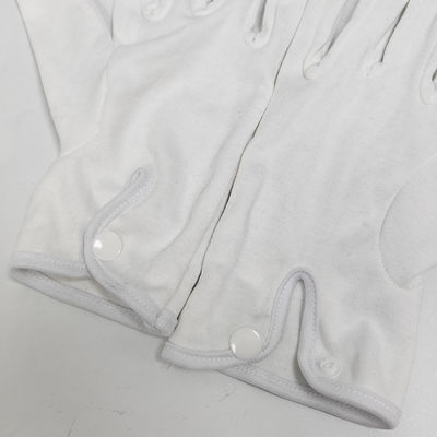 Logo personalizzato 100% cotone Gioielli Premium Banda di marcia Guanti da lavoro di cotone bianco Guanti cerimoniali