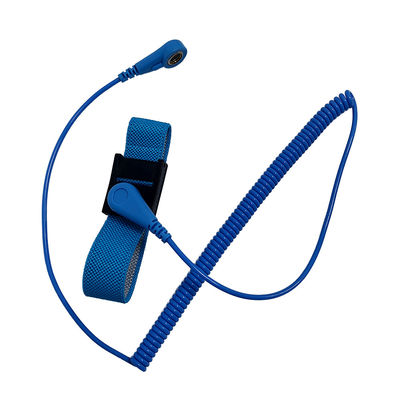 ESD Anti-statico PVC a doppia testa con cinghia per polso Lunghezza 1,8 M