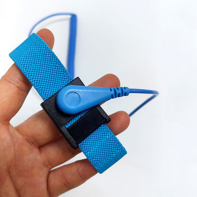 ESD Anti-statico PVC a doppia testa con cinghia per polso Lunghezza 1,8 M