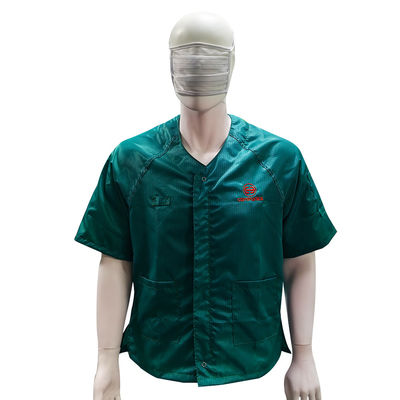 Cappotto a manica corta antistatico ESD verde