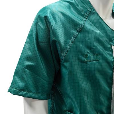 Cappotto a manica corta antistatico ESD verde