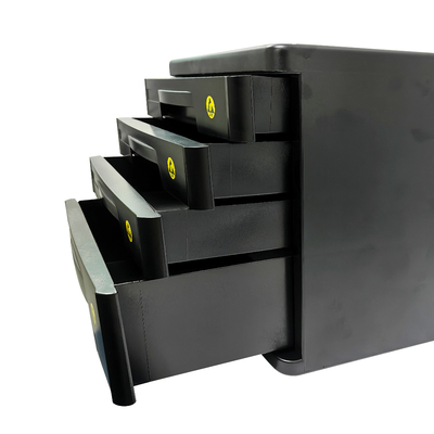 Cassettiera da scrivania in plastica antistatica con cassetti