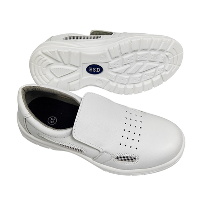 Calzature di sicurezza con suola esterna in acciaio antistatico