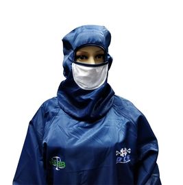 Abbigliamento sicuro del locale senza polvere ESD di iso 4 con Hood Boots And Facemask allegato