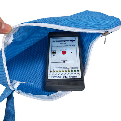 ESD anti-statico sacchetto per attrezzi con cerniera portatile blu