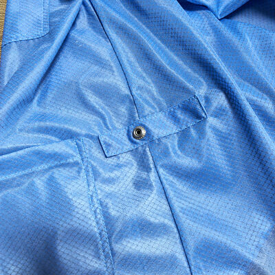 Anti Static ESD Cleanroom Jacket With Diamond Grid Fabric