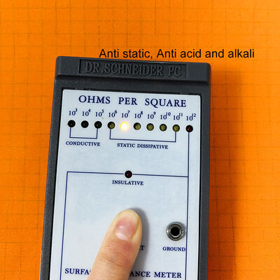 Tessuto ESD arancione senza polvere antistatico, resistente agli acidi e agli alcali