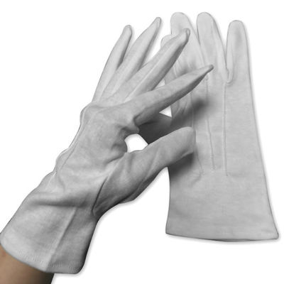 Guanti respirabili della mano del cotone del locale senza polvere di sicurezza di 8.5CM