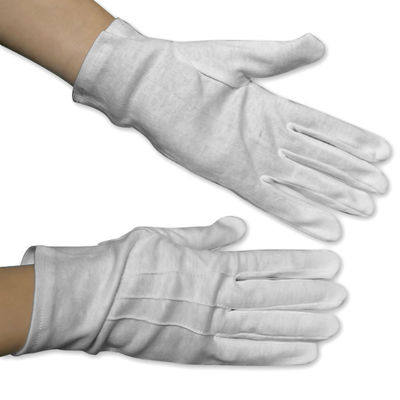 Guanti respirabili della mano del cotone del locale senza polvere di sicurezza di 8.5CM