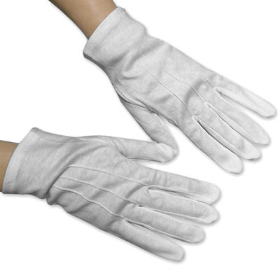 Guanti respirabili della mano del cotone del locale senza polvere di sicurezza di 8.5CM