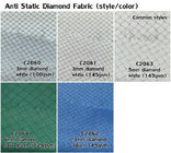 Cappotti antistatici dei grembiuli del carbonio 3mm Diamond Fabric ESD del poliestere 4% di 96%