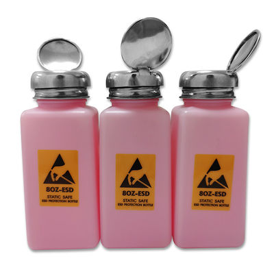 Bottiglia di plastica 240ML dell'alcool dell'HDPE ESD del locale senza polvere