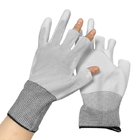 Una mezza unità di elaborazione Palmfit di 3 dita ha ricoperto i guanti che della sicurezza l'industria usa bianco