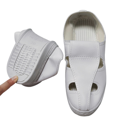 Scarpe di sicurezza lavabili senza polvere bianche di ESD con l'anti sogliola di slittamento del PVC