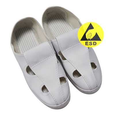 Scarpe di sicurezza lavabili senza polvere bianche di ESD con l'anti sogliola di slittamento del PVC