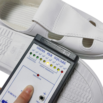 Scarpe di sicurezza lavabili senza polvere bianche di ESD con l'anti sogliola di slittamento del PVC