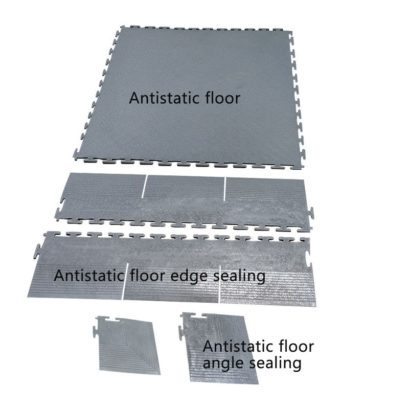 600x600mm ESD rimovibile anti-statico interlocking PVC materiale di pavimento in vinile per ospedale / camera pulita