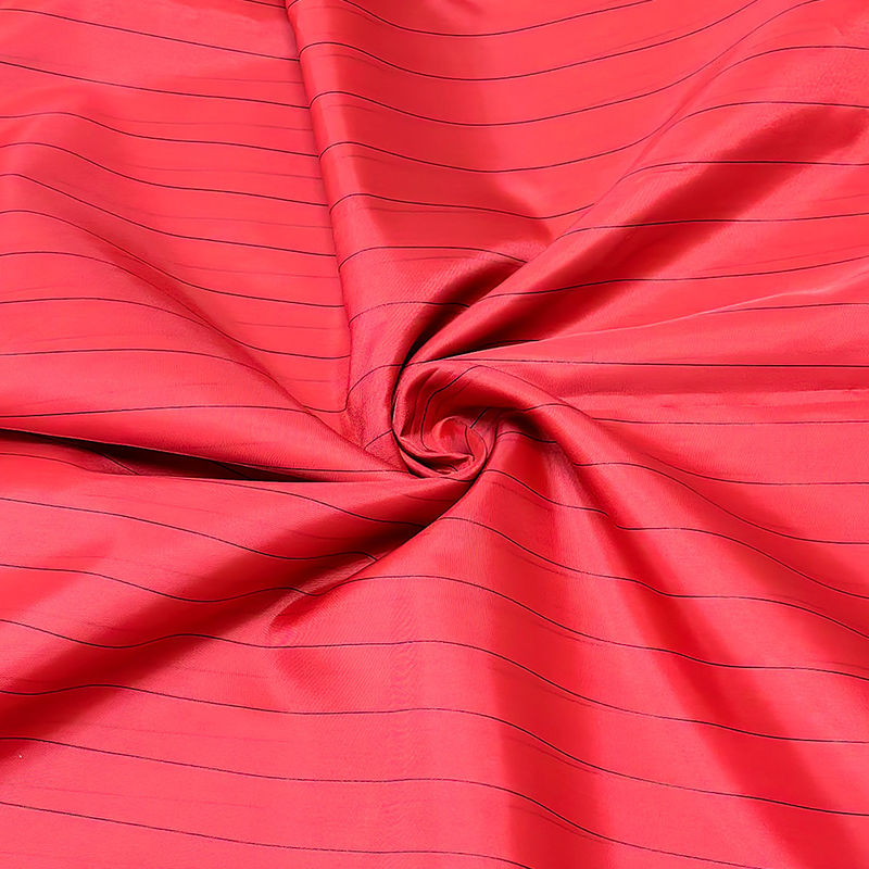 Rossa 17MM Striscia 99% Poliestere+1% Striscia Conduttiva Lab Lint Free Antistica ESD Tessuto antistatico