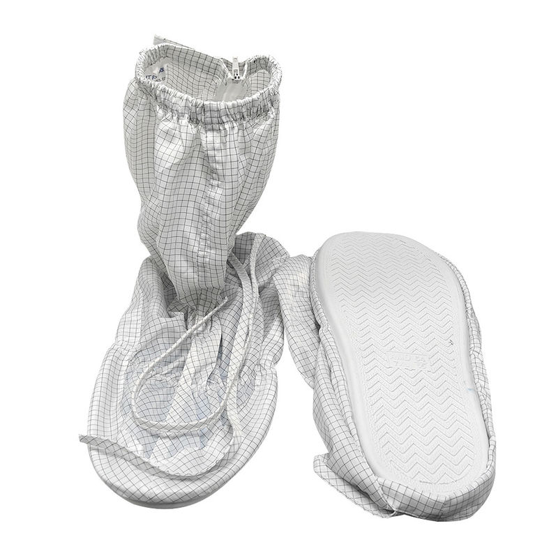 Calzature ESD Anti statico Bianco 5mm Cintura Tessuto ESD Scarpe di sicurezza Pulizia Scarpa antipolvere