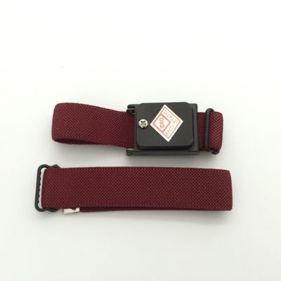 Cinghia di polso antistatica senza cordone tricottata di colore marrone rossiccio arancio blu ESD della banda elastica