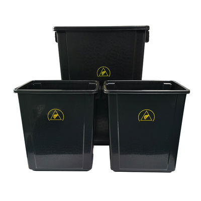 20L / 40L nero di plastica antistatica elettrostatica pulita cassetta utensili spazzatura