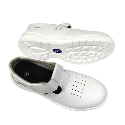 Anti-statico Soft PU Sole leggero Scarpe di sicurezza Esd Respirante Polverosa Acciaio